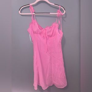 SHEIN Pink Flowy Dress